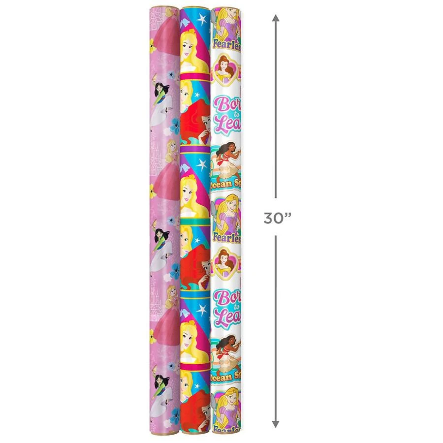 商品Hallmark|Disney Princess Wrapping Paper with Cut Lines on Reverse,价格¥127,第4张图片详细描述