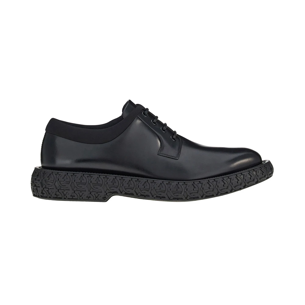商品Salvatore Ferragamo|SALVATORE FERRAGAMO 黑色男士运动鞋 0750550,价格¥3701,第1张图片
