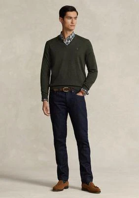 商品Ralph Lauren|Ralph Lauren Washable Wool V Neck Sweater,价格¥421,第4张图片详细描述