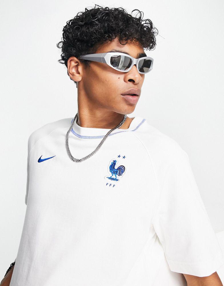Nike Football World Cup 2022 France unisex travel t-shirt in navy商品第3张图片规格展示