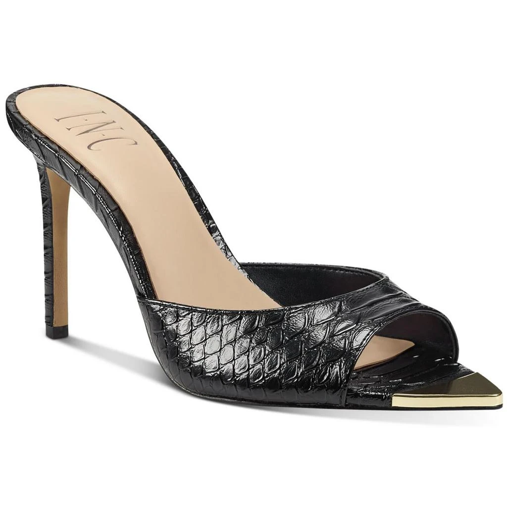 商品INC International|INC Womens Amra Faux Leather Slide Heels,价格¥200,第1张图片