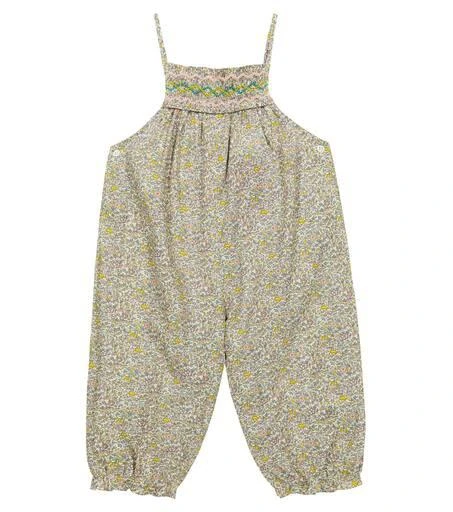 商品Bonpoint|Baby Lilisy floral cotton jumpsuit,价格¥1020,第1张图片