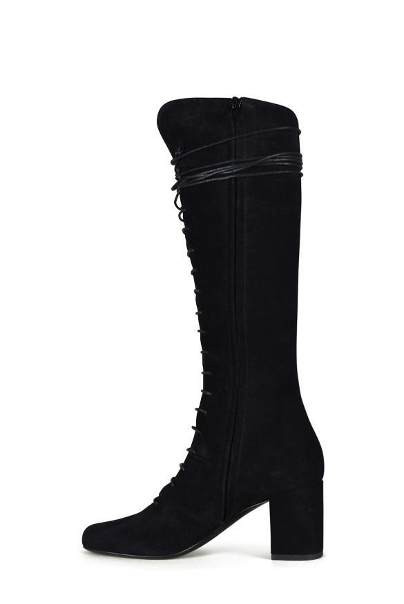 商品Yves Saint Laurent|系带长筒靴-鞋码：38,价格¥3856,第6张图片详细描述
