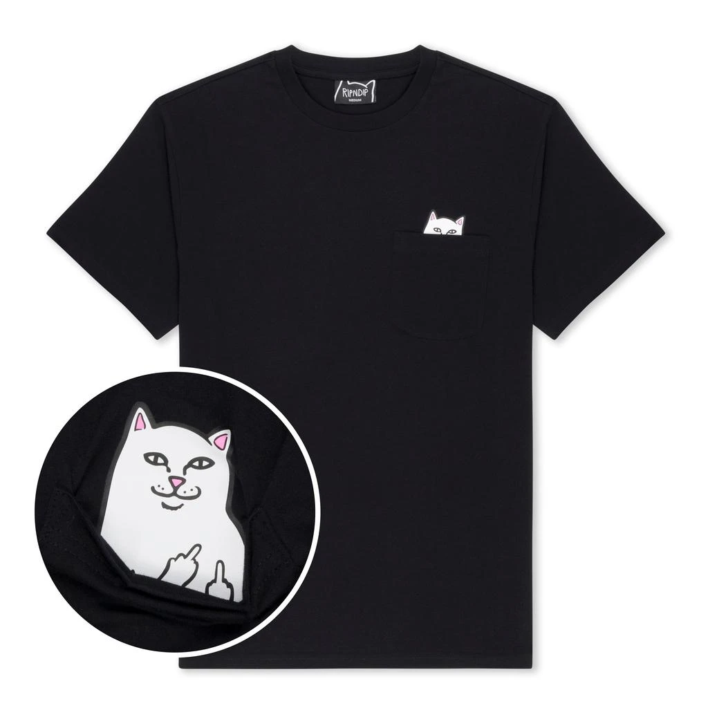 商品RIPNDIP|Lord Nermal Pocket Tee (Black)T恤,价格¥291,第1张图片