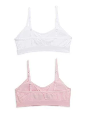 商品Calvin Klein|Girl's 2-Pack Elasticized Bralette,价格¥143,第2张图片详细描述