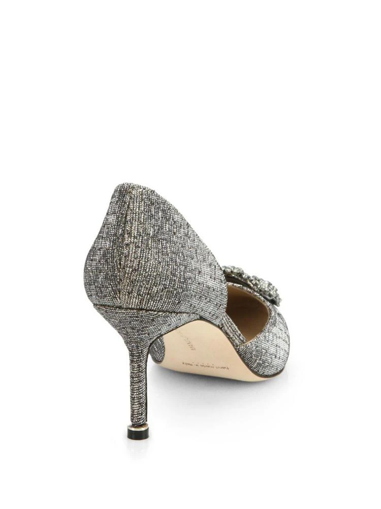 商品Manolo Blahnik|Jeweled Metallic d'Orsay 70 高跟鞋,价格¥4601,第2张图片详细描述
