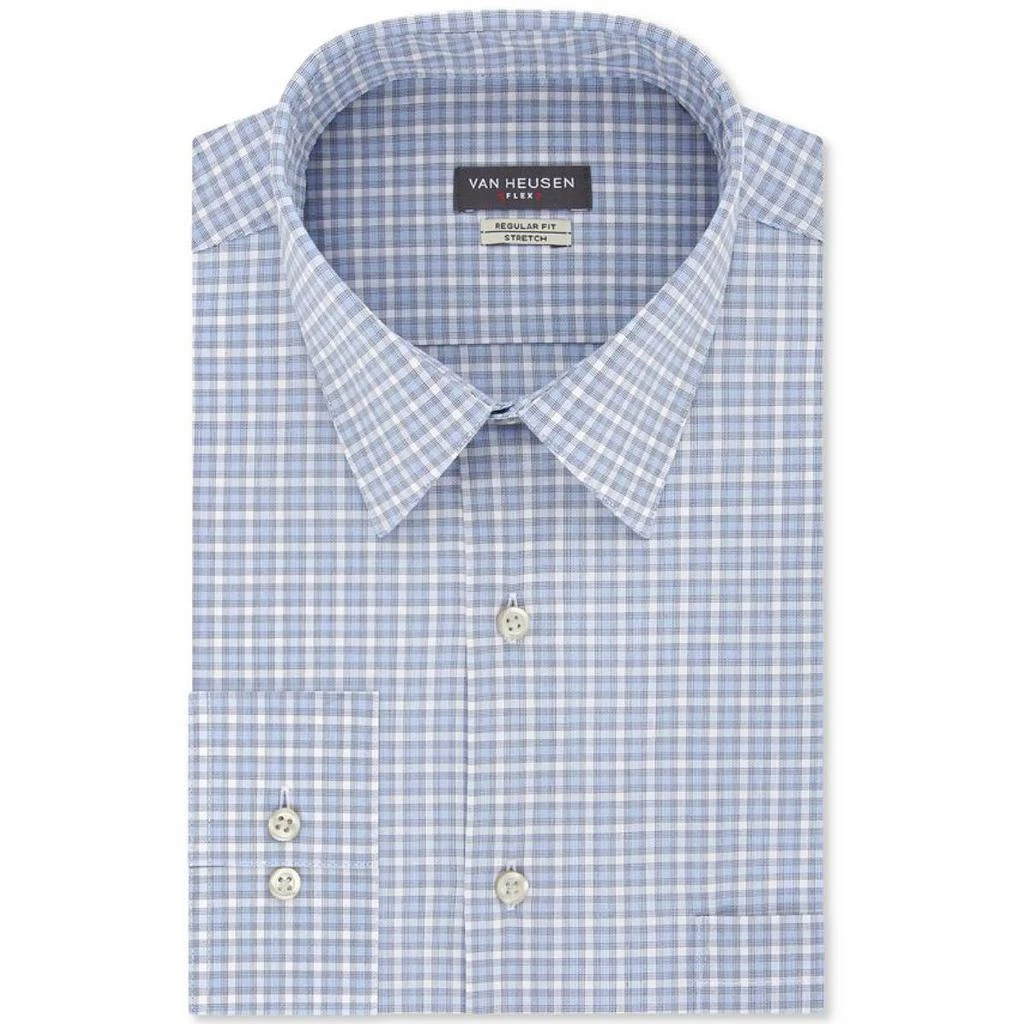 商品Van Heusen|Van Heusen Mens Check Print Regular Fit Button-Down Shirt,价格¥76,第1张图片