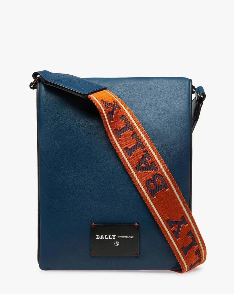 商品Bally|NEW Bally Huya Men's 6231828 Blue Leather Cross Body Bag MSRP,价格¥2736,第2张图片详细描述