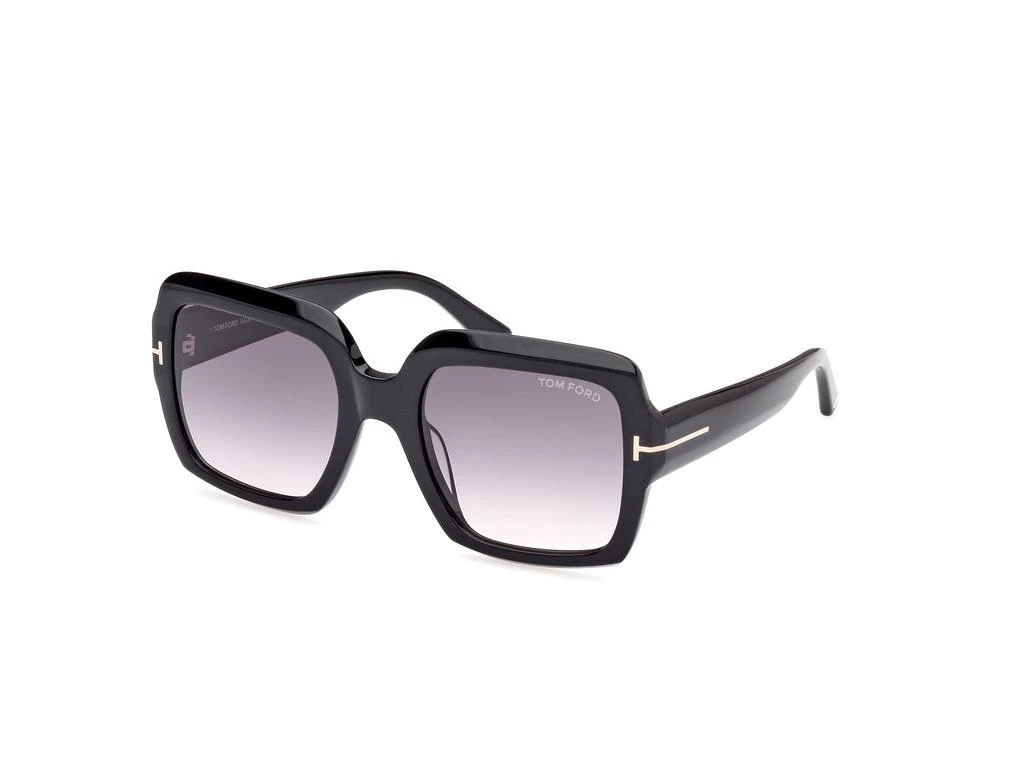 商品Tom Ford|Kaya Smoke Gradient Square Ladies Sunglasses FT1082 01B 54,价格¥1611,第1张图片
