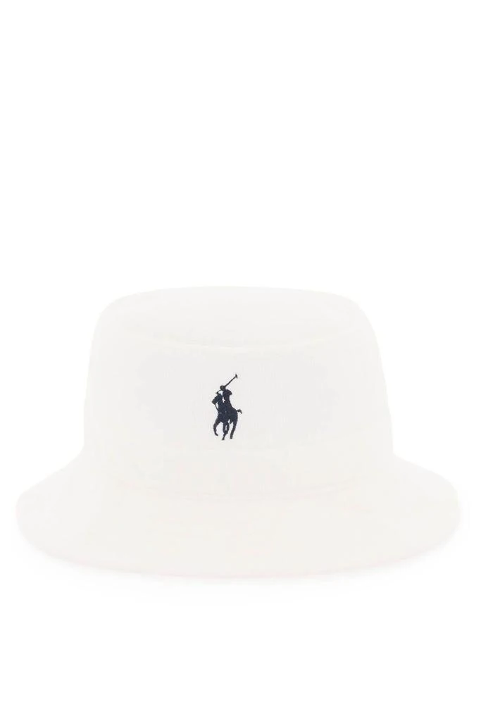 商品Ralph Lauren|COTTON-BLEND TERRY CLOTH BUCKET BAG,价格¥264,第1张图片