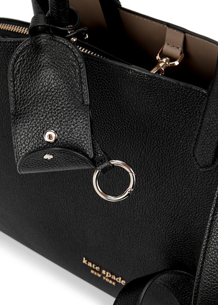 商品Kate Spade|Avenue medium black leather top handle bag,价格¥3044,第5张图片详细描述