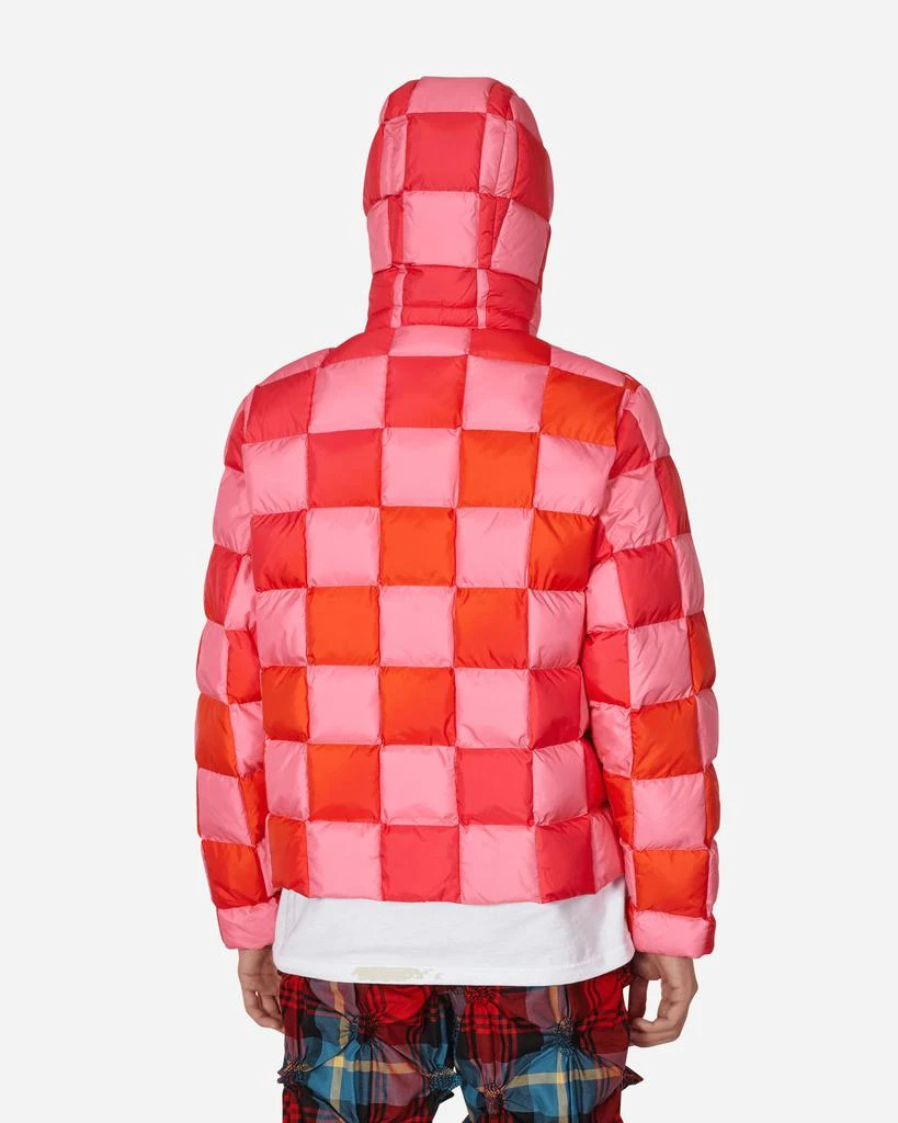 商品ERL|Gradient Checker Hooded Puffer Jacket Pink,价格¥3218,第3张图片详细描述