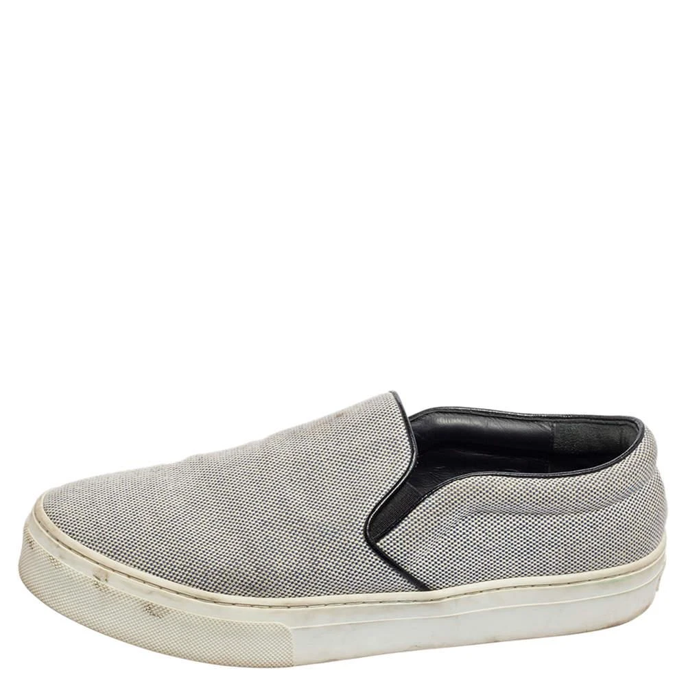 商品[二手商品] Celine|Celine Blue/White Canvas Slip-On Sneakers Size 39,价格¥891,第2张图片详细描述