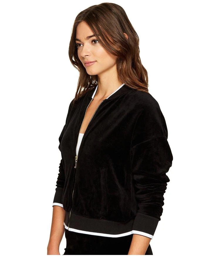 商品Juicy Couture|Velour Ruched Sleeve Jacket,价格¥256,第2张图片详细描述