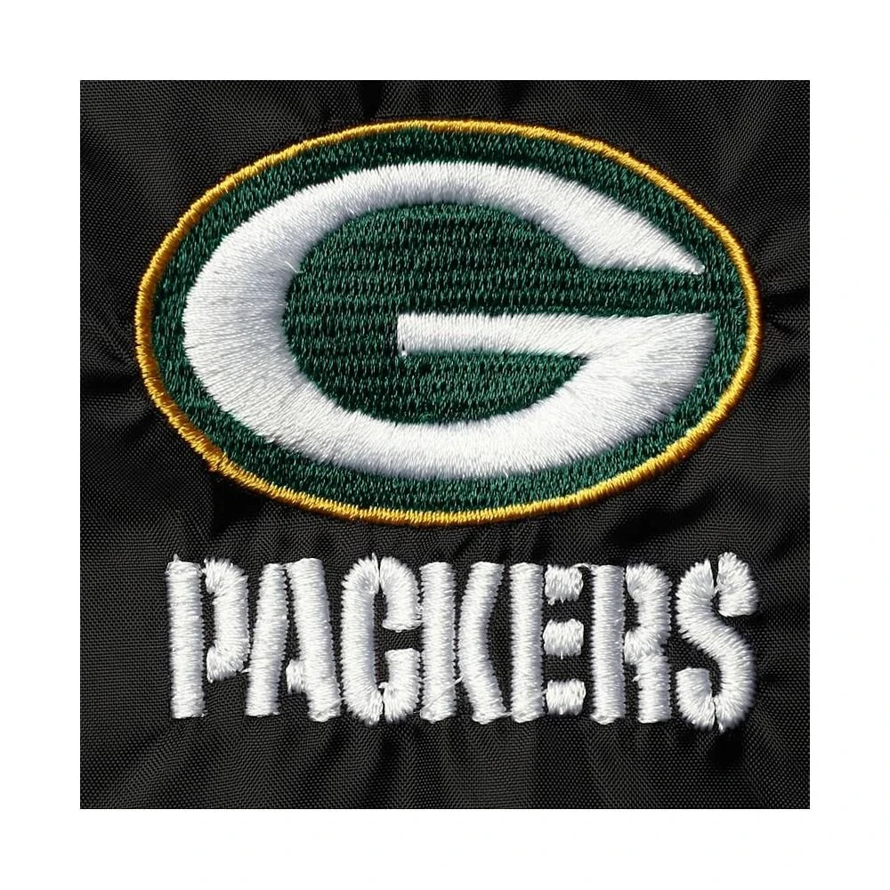 商品Dunbrooke|Men's Black Green Bay Packers Coaches Classic Raglan Full-Snap Windbreaker Jacket,价格¥281,第5张图片详细描述
