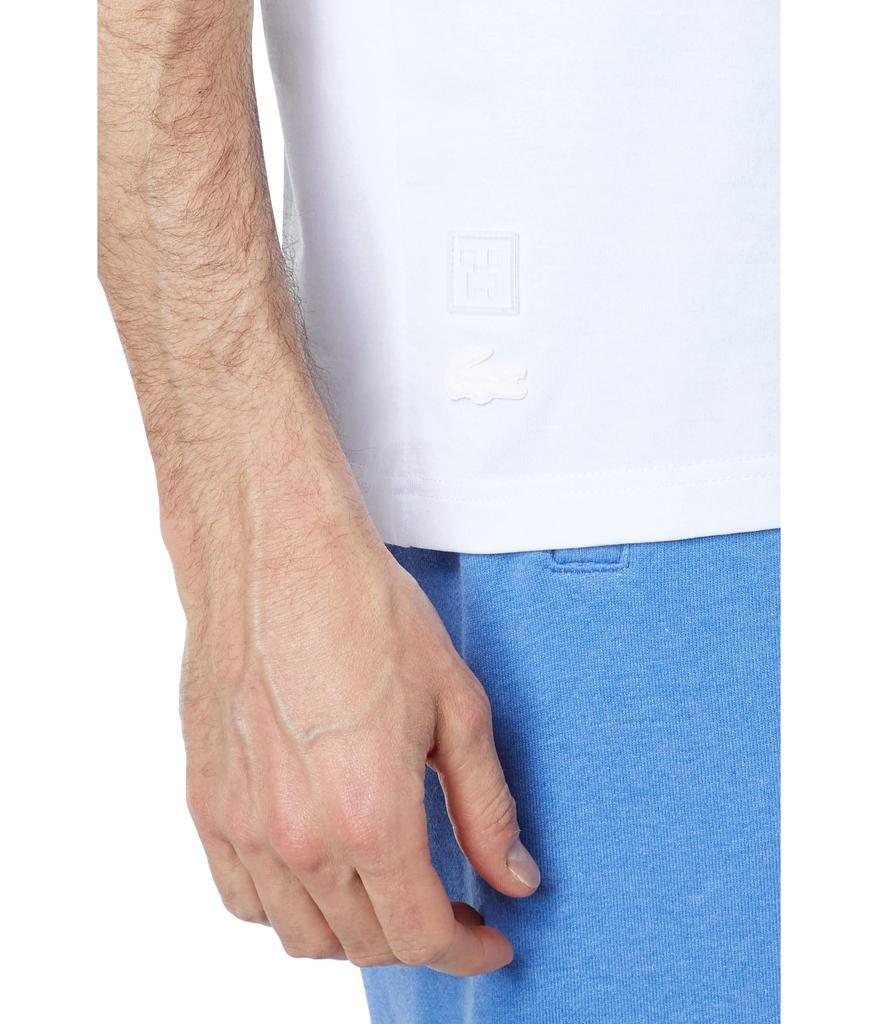 商品Lacoste|Short Sleeve Large Minecraft Logo and Croc On Front Chest T-Shirt,价格¥518,第5张图片详细描述
