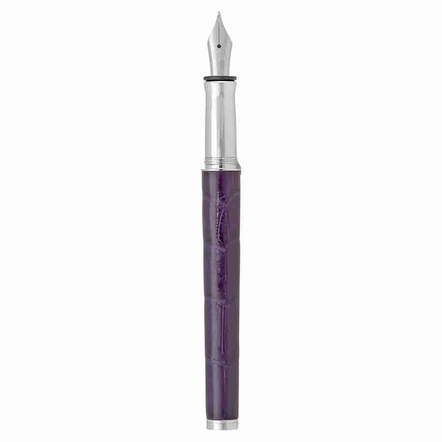 商品Georg Jensen|Bespoke All Purple Alligator Fountain Pen,价格¥2251,第2张图片详细描述