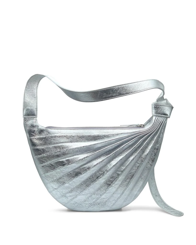 商品Sabrina Zeng|Chiaroscuro Hammock Sling Bag Silver,价格¥2557,第1张图片