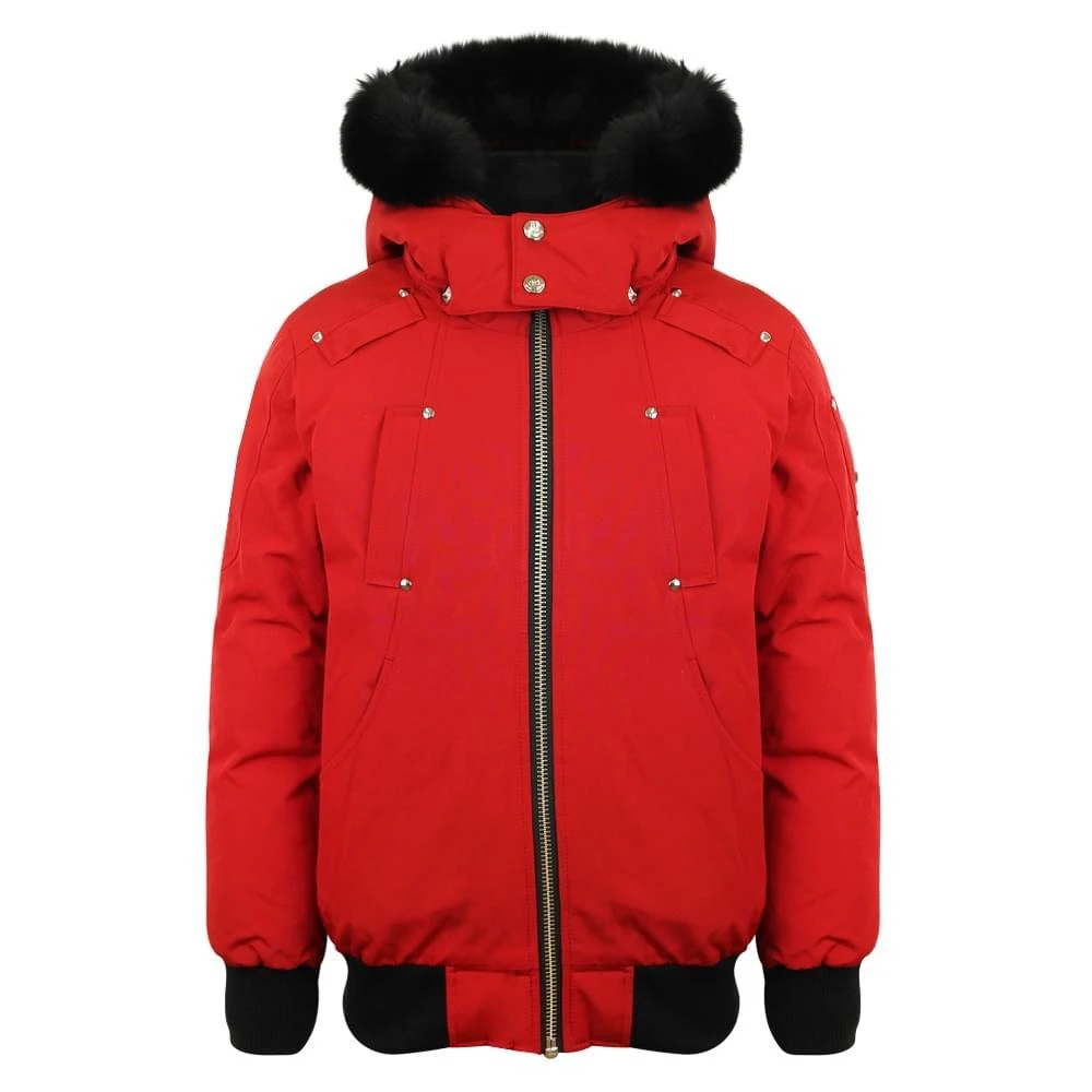 商品Moose Knuckles|Red Bomber Jacket,价格¥2414,第1张图片