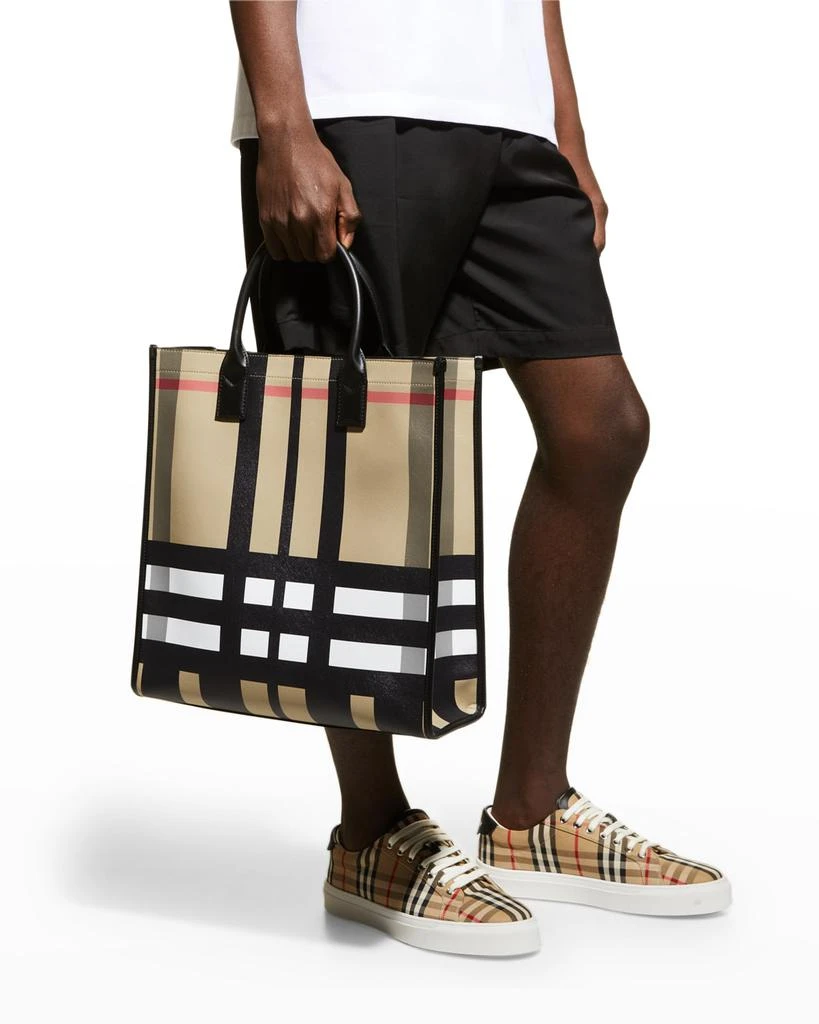 商品Burberry|Men's Denny Check Tote Bag,价格¥6186,第2张图片详细描述