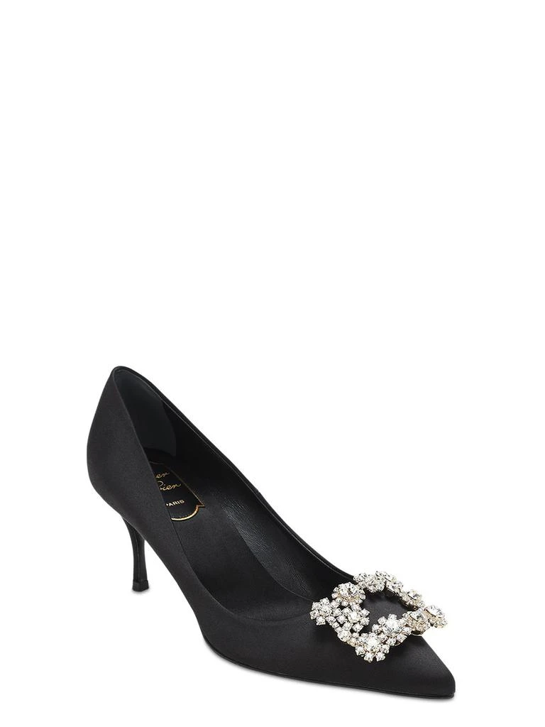 商品Roger Vivier|65mm Flower Crystal Satin Pumps,价格¥15276,第2张图片详细描述