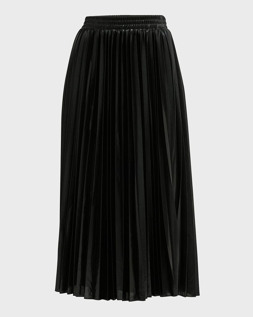 Quincy Pleated Jersey Midi Skirt商品第2张图片规格展示