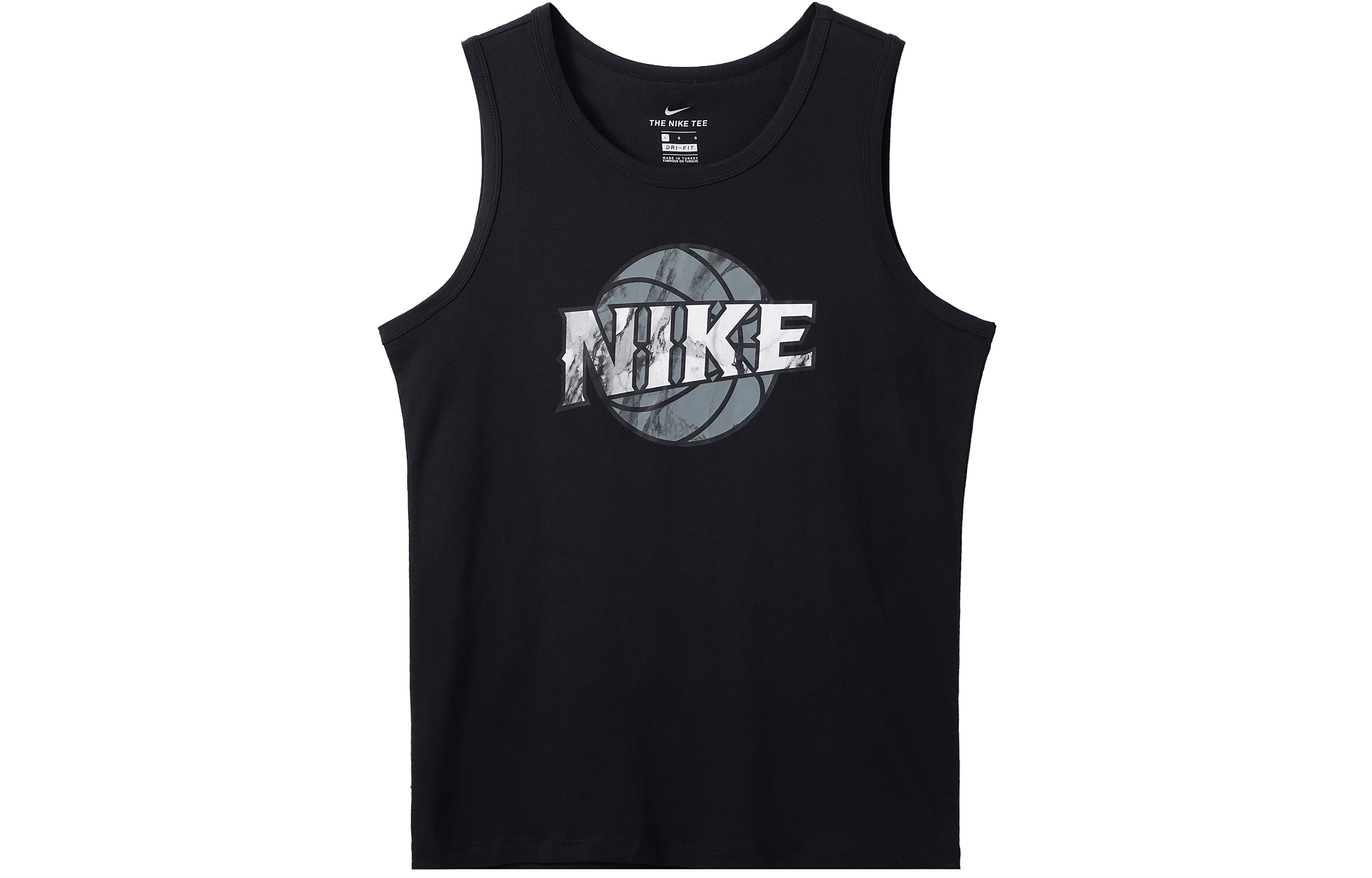 商品[国内直发] NIKE|[预售3天]篮球印花图案运动休闲速干透气无袖背心 男款 黑色,价格¥285,第1张图片