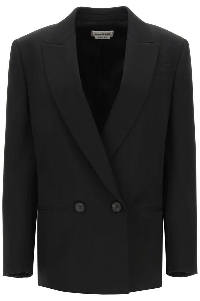 商品Alexander McQueen|Alexander mcqueen double-breasted wool blazer,价格¥7036,第1张图片