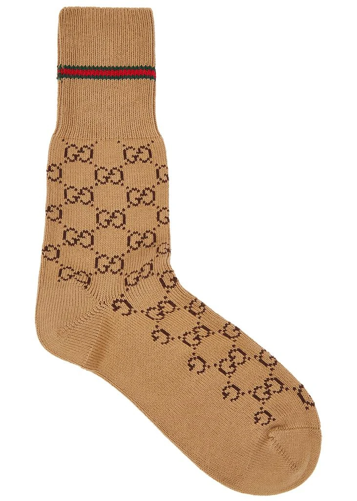 商品Gucci|GG-intarsia cotton-blend socks,价格¥1539,第1张图片