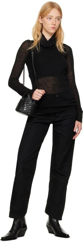 商品Issey Miyake|Black Sparkle Spiral Grid Bag,价格¥2781,第4张图片详细描述
