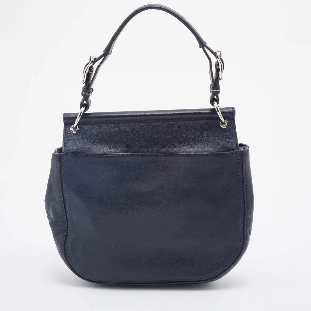 商品[二手商品] Coach|Coach Navy Blue Leather Willis Saddle Crossbody Bag,价格¥841,第4张图片详细描述