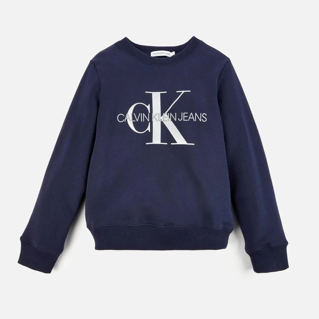 商品Calvin Klein|Calvin Klein Kids' Monogram Logo Sweatshirt - Peacoat,价格¥189,第1张图片