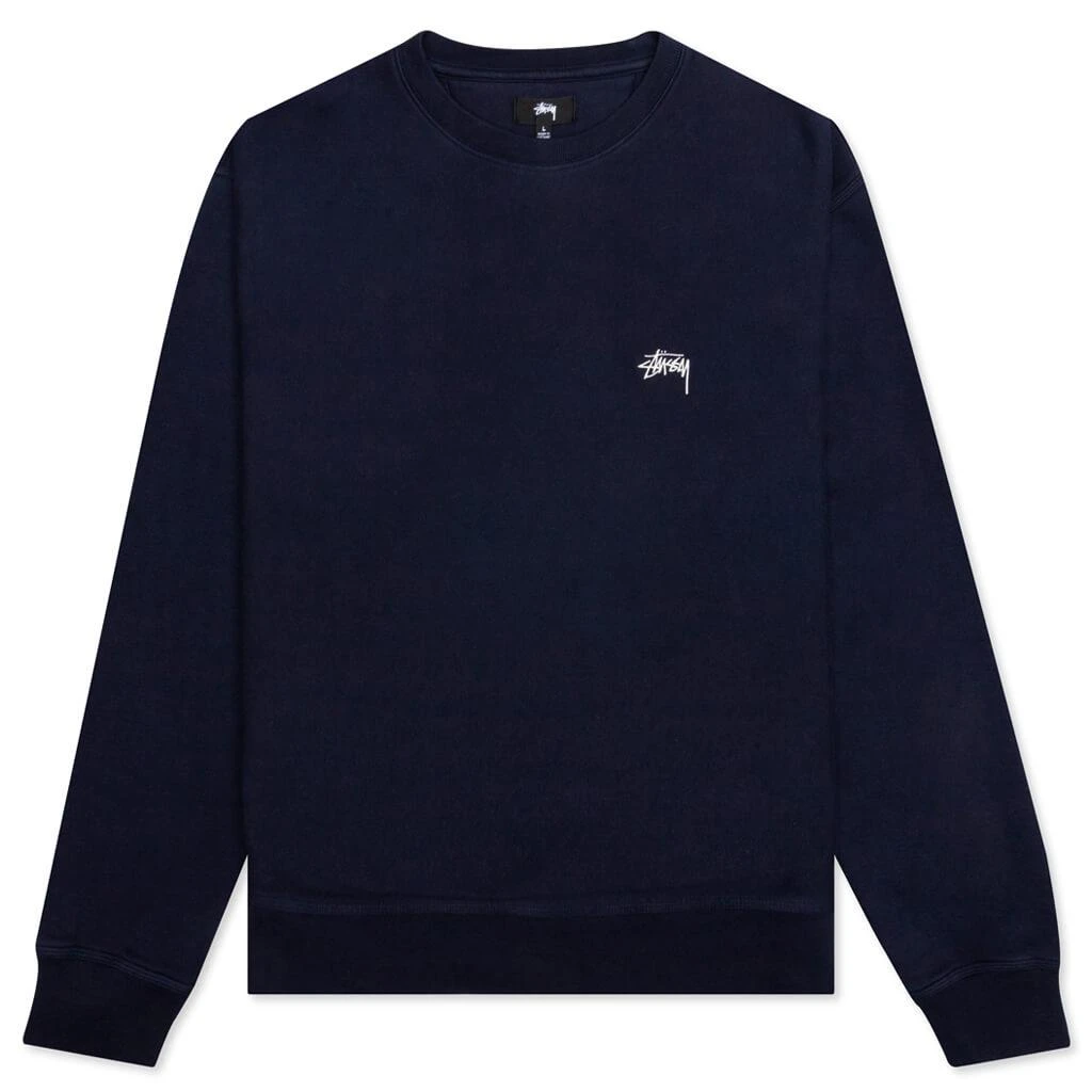 商品STUSSY|Stussy Stock Logo Crew - Navy,价格¥729,第1张图片