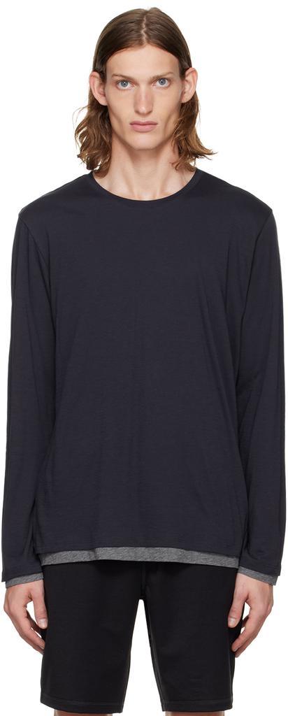 商品Vince|Navy Layered Long Sleeve T-Shirt,价格¥536,第1张图片