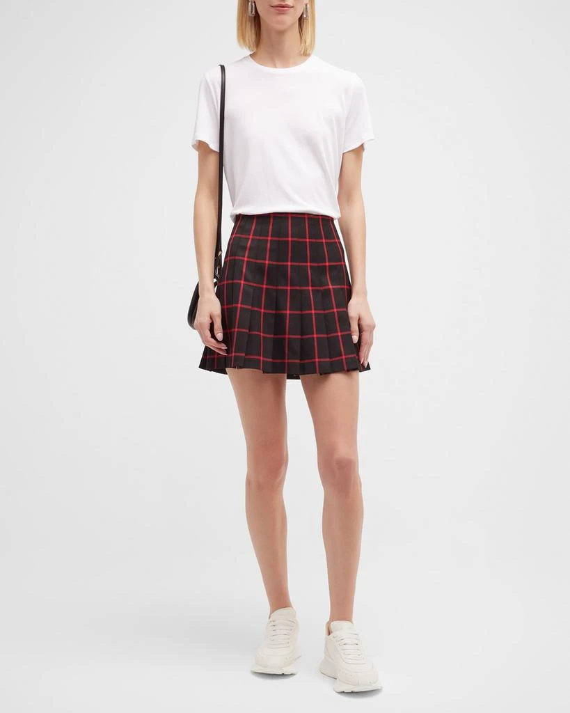 商品Alice + Olivia|Carter Stitch Pleated Mini Skirt,价格¥1521,第4张图片详细描述
