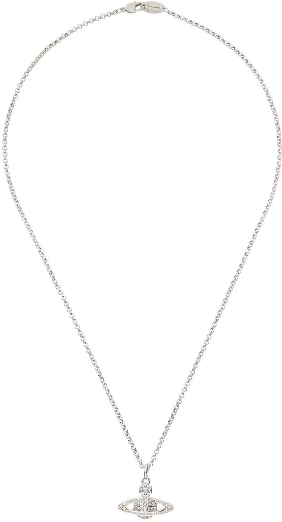 商品Vivienne Westwood|Silver Mini Bas Relief Pendant Necklace,价格¥1535,第1张图片