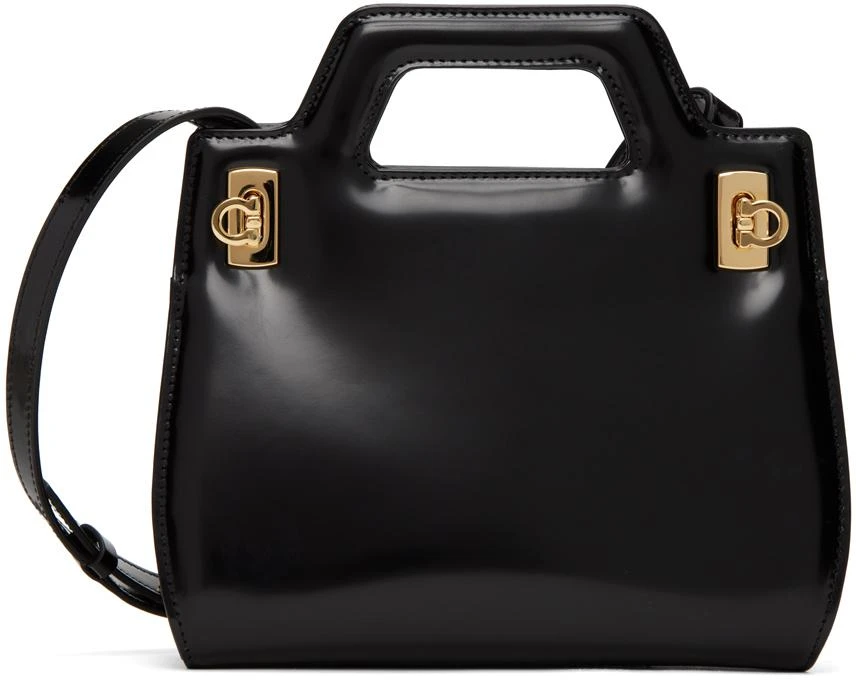 商品Salvatore Ferragamo|黑色迷你 Wanda 手提包,价格¥14313,第1张图片