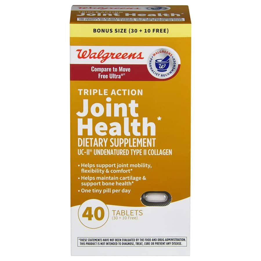 商品Walgreens|Triple Action Joint Health Tablets (40 days),价格¥216,第1张图片