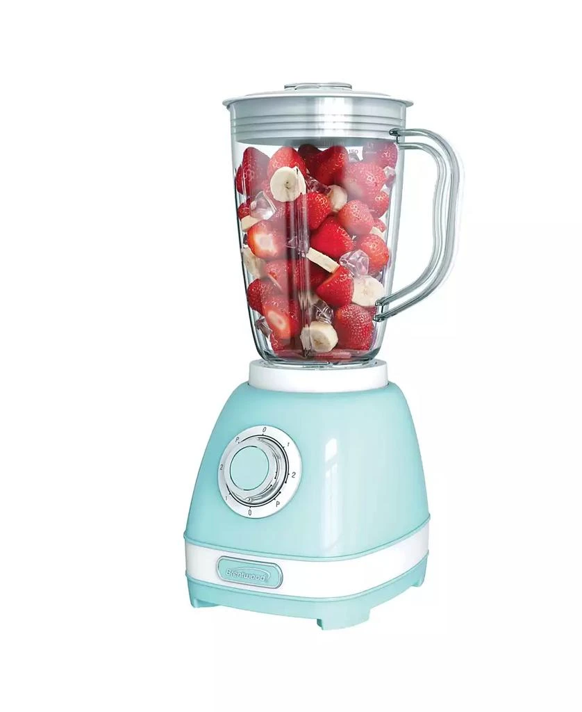 商品Brentwood Appliances|Brentwood JB-330BL 2 Speed Retro Blender in Blue with 50 Ounce Plastic Jar,价格¥447,第1张图片