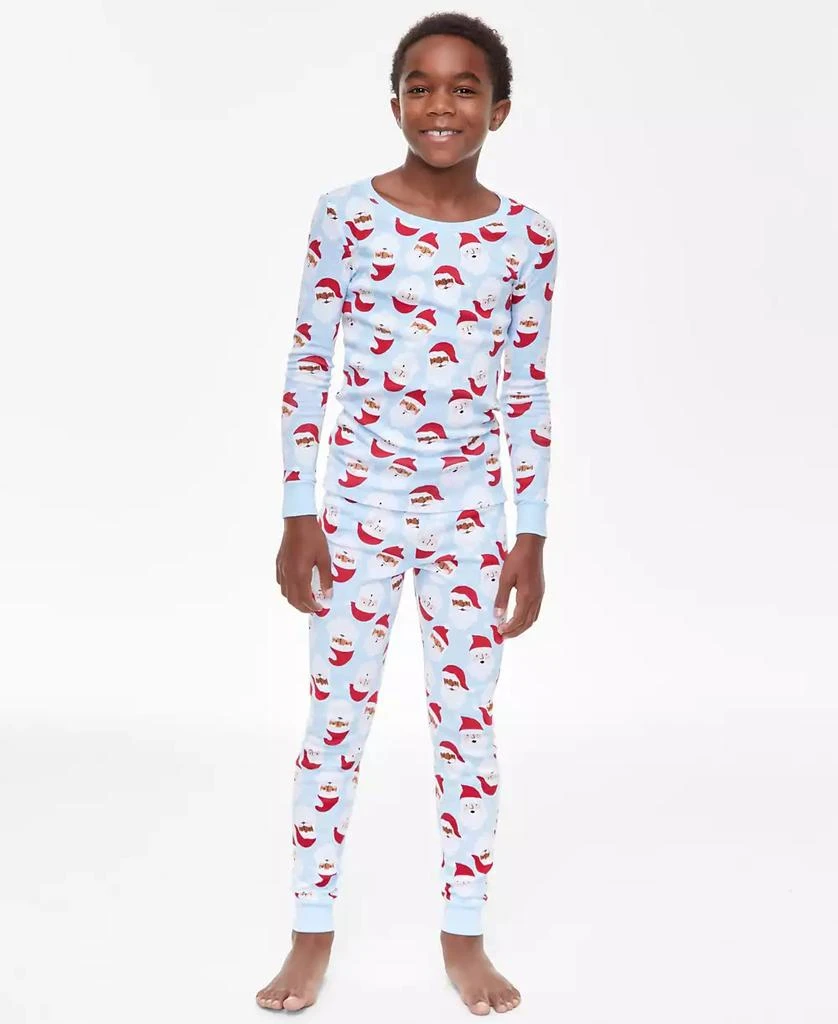 商品Holiday Lane|Little & Big Kids Santa Cotton Snug Fit Matching Family Pajamas Set, Created for Macy's,价格¥143,第1张图片