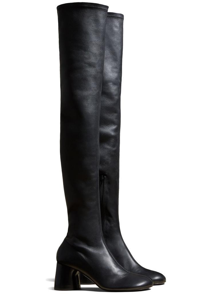 商品Khaite|45mm Admiral Leather Over-the-knee Boots,价格¥15257,第4张图片详细描述