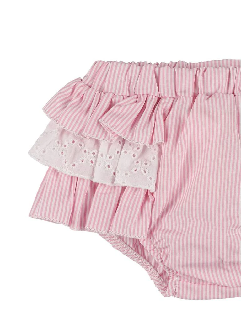 商品MONNALISA|Eyelet Lace Top, Diaper Cover & Headband,价格¥601,第2张图片详细描述