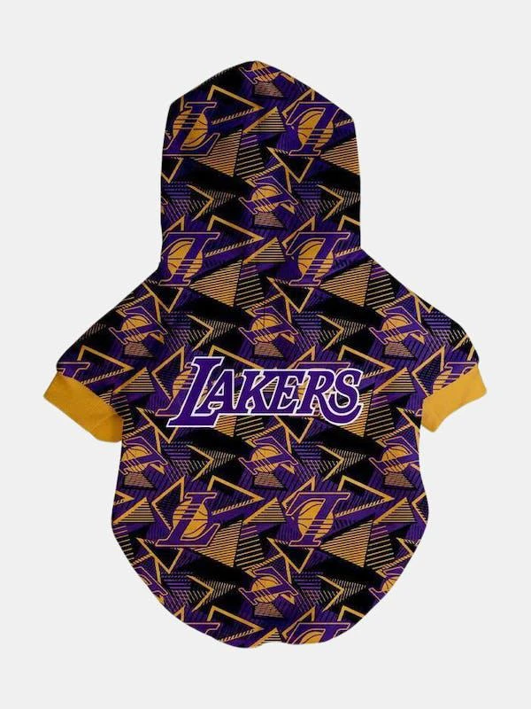 商品Fresh Pawz|Los Angeles Lakers X Fresh Pawz Hardwood Hoodie | Dog Clothing,价格¥190,第1张图片