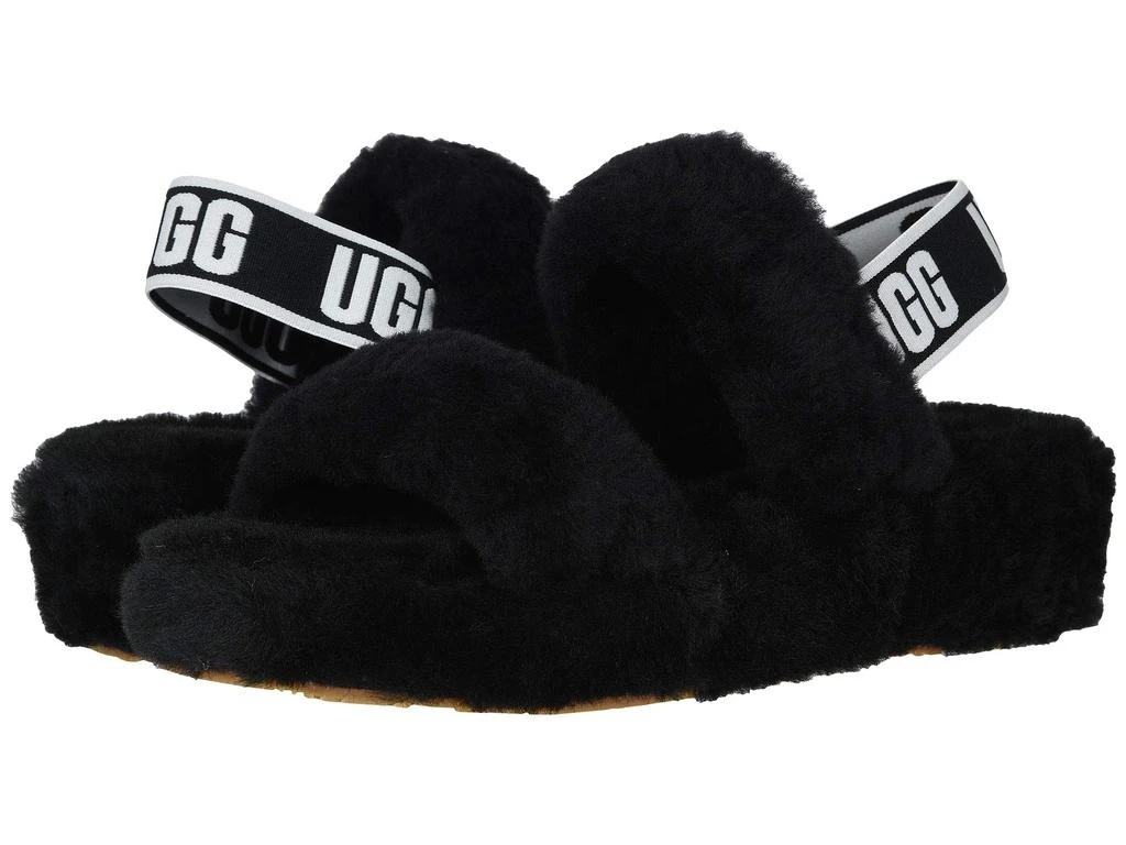 商品UGG|UGG Oh Yeah明星款平底女士毛绒凉鞋凉拖,价格¥409,第1张图片