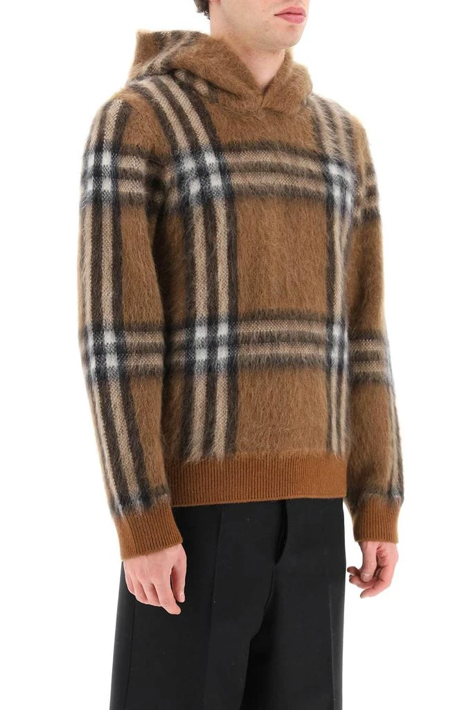 商品Burberry|Burberry mohair and wool blend pullover featuring jacquard tartan,价格¥8500,第2张图片详细描述