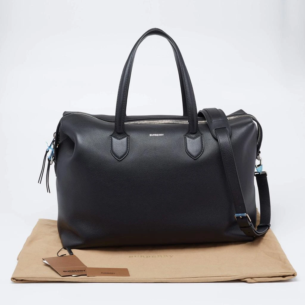 Burberry Black Leather Lawrence Holdall Weekend Bag 商品