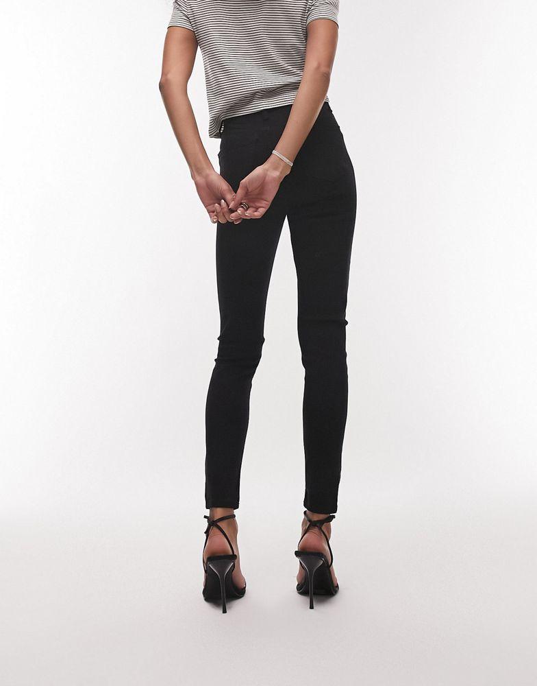 Topshop Jamie jeans in black商品第2张图片规格展示