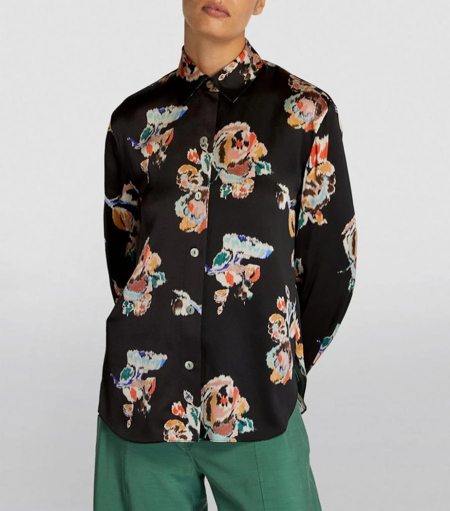 商品Vince|Silk Floral Ikat Shirt,价格¥1727,第3张图片详细描述