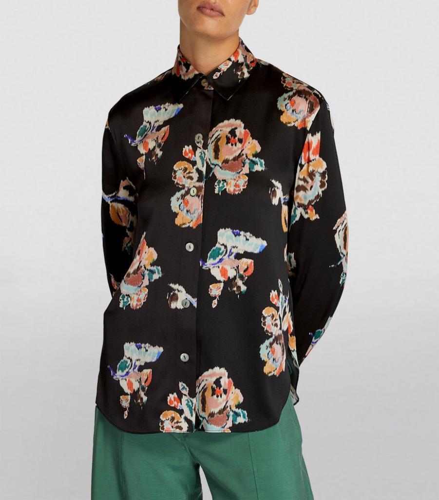 商品Vince|Silk Floral Ikat Shirt,价格¥2810,第5张图片详细描述