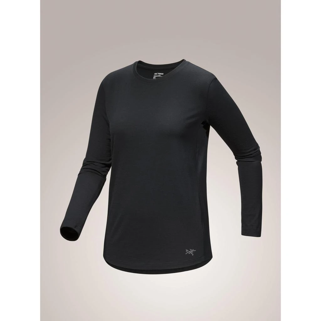 Arc'teryx Lana Merino Wool Crew Neck Shirt LS Women's | Versatile Top in a Performance Merino Blend | Black, Large 商品